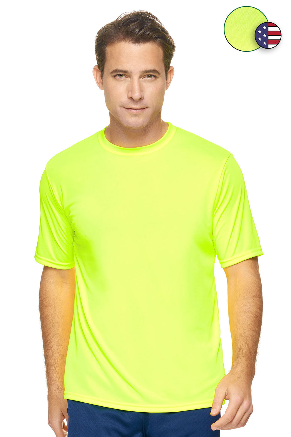 AI801D🇺🇸 DriMax™ Crewneck Expert Tee (Continued) - Expert Brand #Safety-yellow