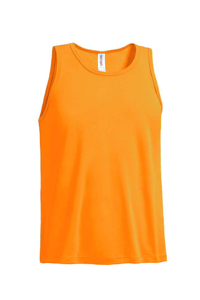 Expert Brand Wholesale Men's DriMax™ Workout Sleeveless Mesh Tech Safety orange#safety-ornage