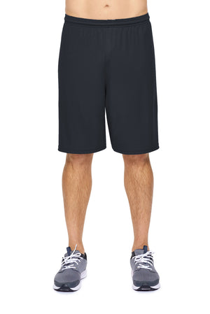 Expert Brand Wholesale Men's Fitness Shorts in Black Made in USA#black