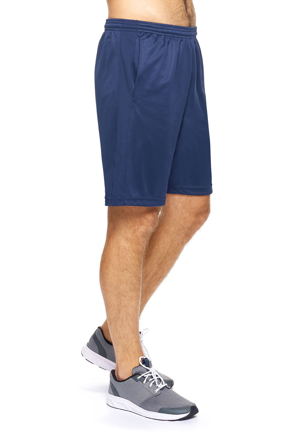 Expert Brand Wholesale Men's Lifestyle Gym Shorts Made in USA in Navy#navy