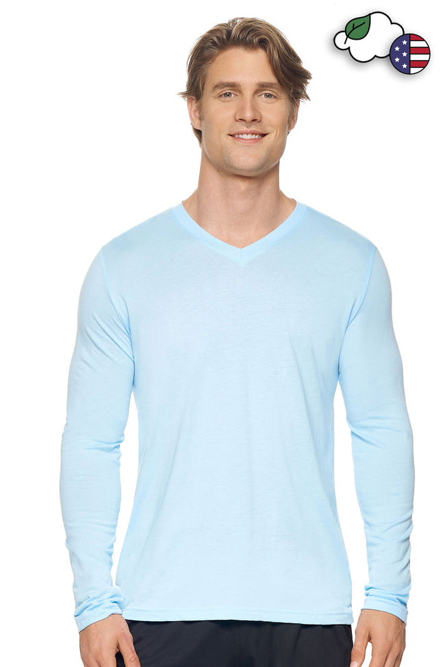 V neck shop long sleeve shirt