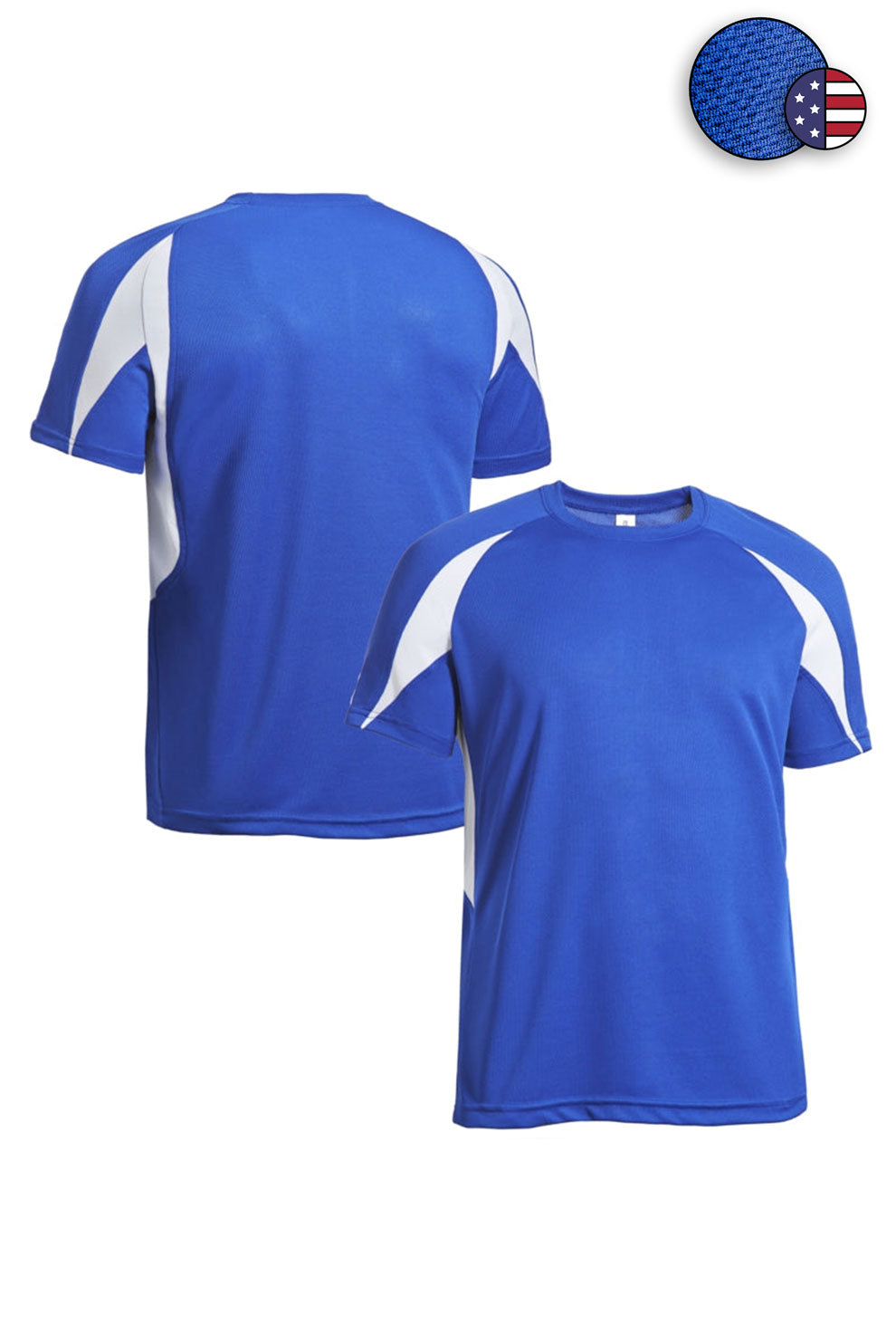 AJ843🇺🇸 Oxymesh™ Crossroad Tee - Expert Brand #ROYAL-BLUE