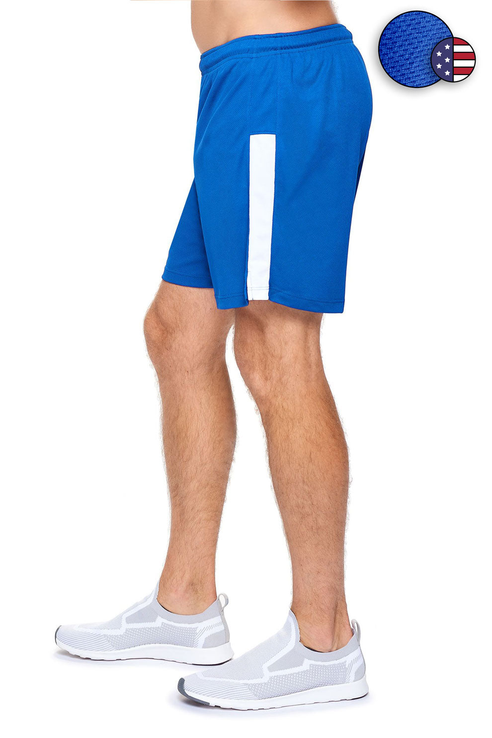 Expert Brand Wholesale Men's Oxymesh Performance Shorts Made in USA Royal Blue#royal-blue