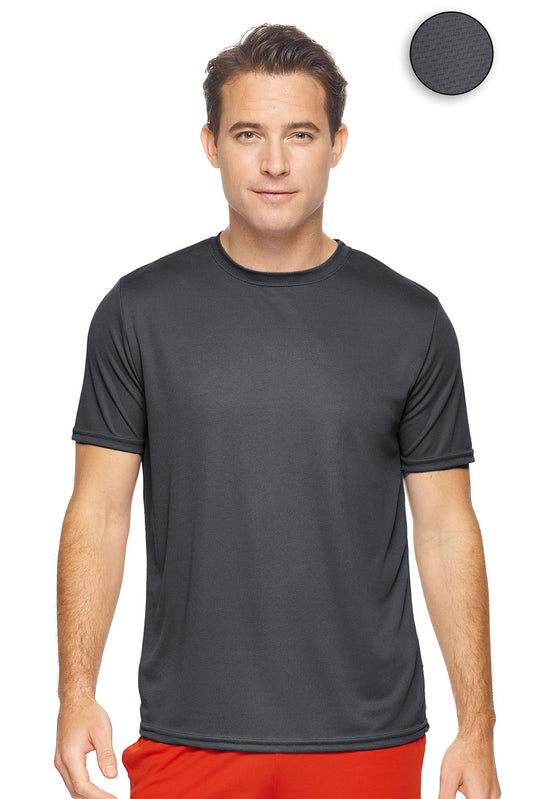 AJ801 Oxymesh™ Crewneck Tec Tee - Expert Brand #GRAPHITE