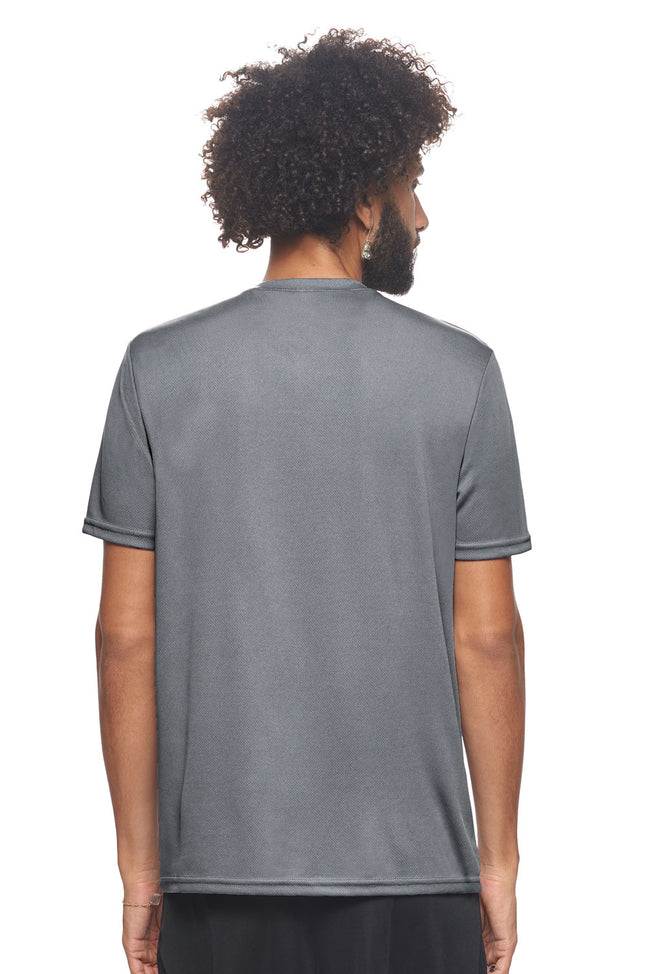 AJ802🇺🇸 Oxymesh™ V-Neck Tec Tee - Expert Brand #STEEL