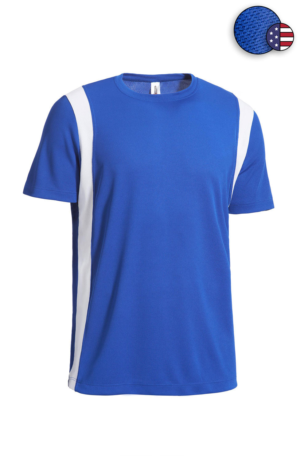 AJ826 Oxymesh™ Weekend Color block Tee Royal Blue Expert Brand #royal-blue
