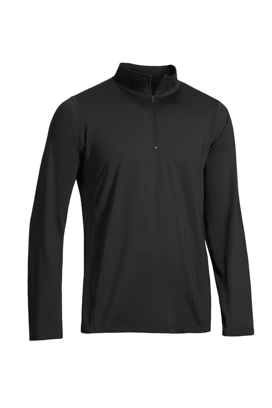Expert Brand Wholesale Made in USA Men's Quarter Zip Pull Over Track Suit Tops in Black#black