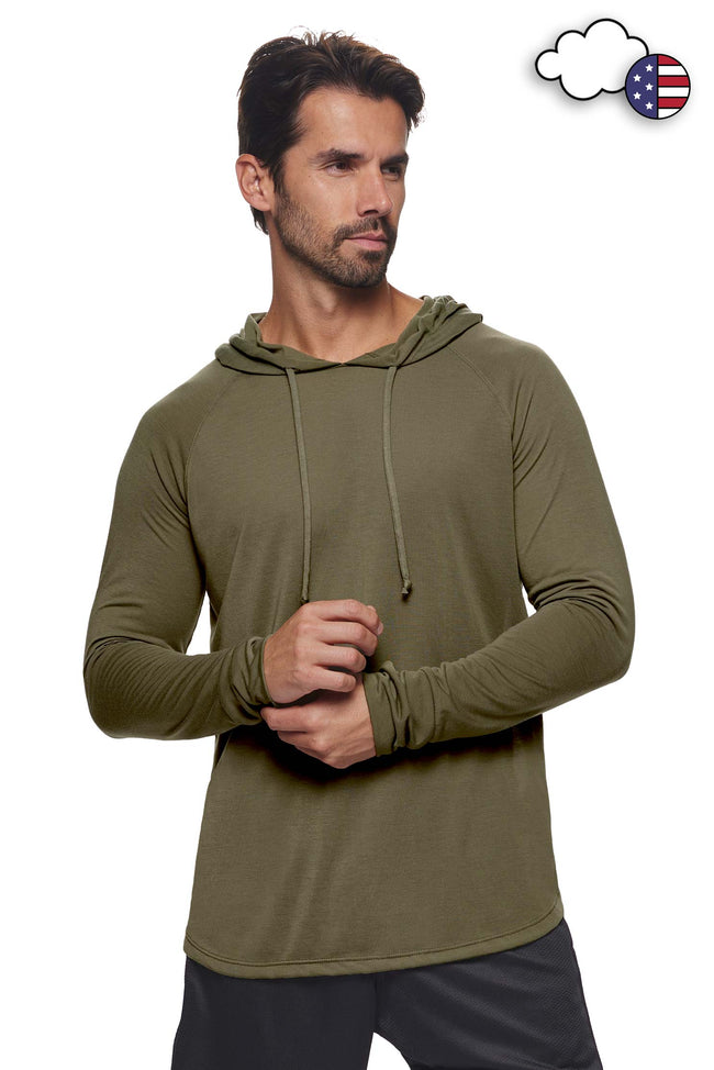 Expert Brand wholesale men's siro Hoodie Shirt made in usa olive image 2#olive