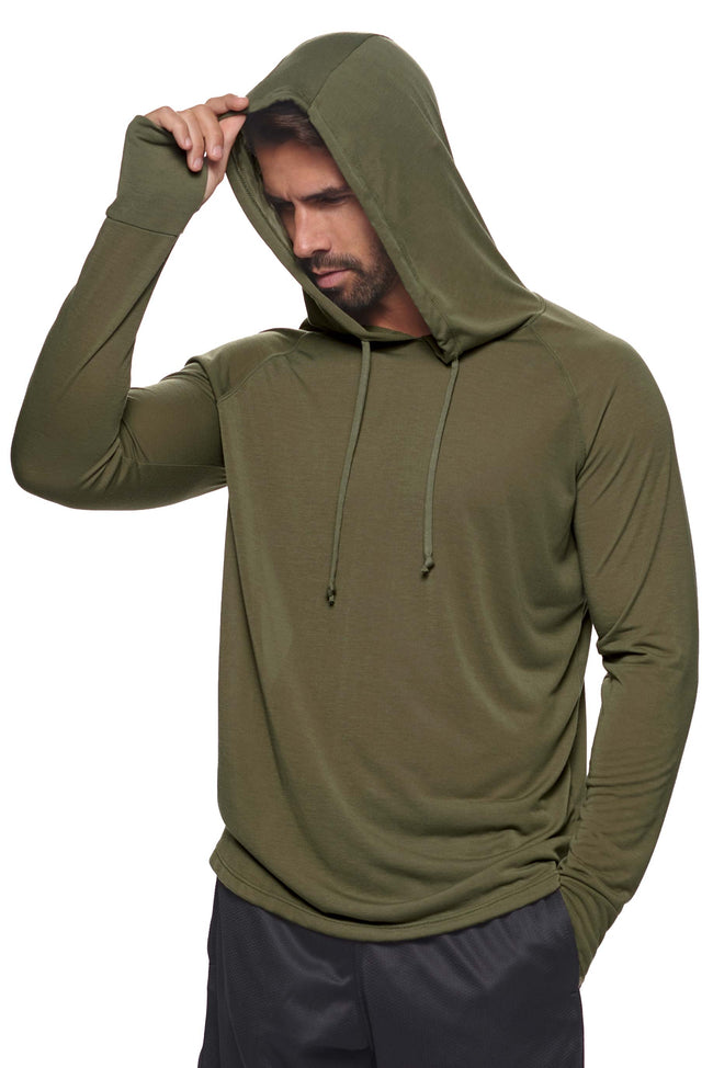 Expert Brand wholesale men's siro Hoodie Shirt made in usa olive image 3#olive