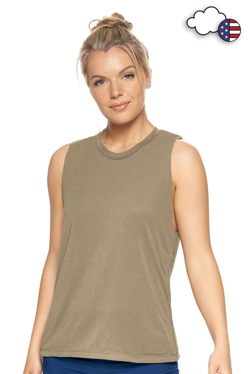 BE220🇺🇸 Siro™ Raw Edge Muscle Tank - Expert Brand#olive