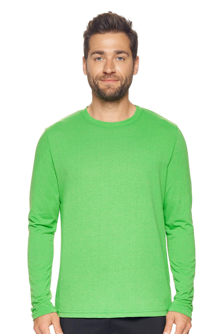 Expert Brand Wholesale Men's Tritec Long Sleeve Active Tee Made in USA AB901 True kelly#true-kelly