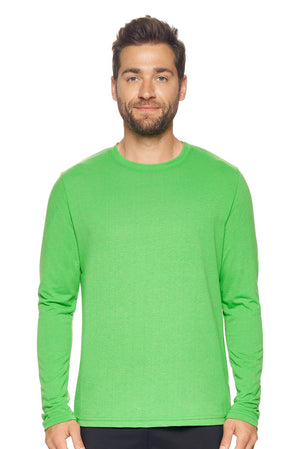 Expert Brand Wholesale Men's Tritec Long Sleeve Active Tee Made in USA AB901 True kelly#true-kelly