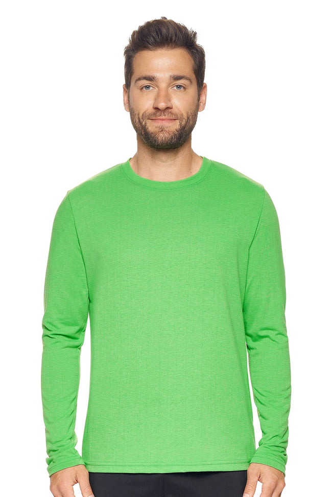 Expert Brand Wholesale Men's Tritec Long Sleeve Active Tee Made in USA AB901 True kelly#true-kelly