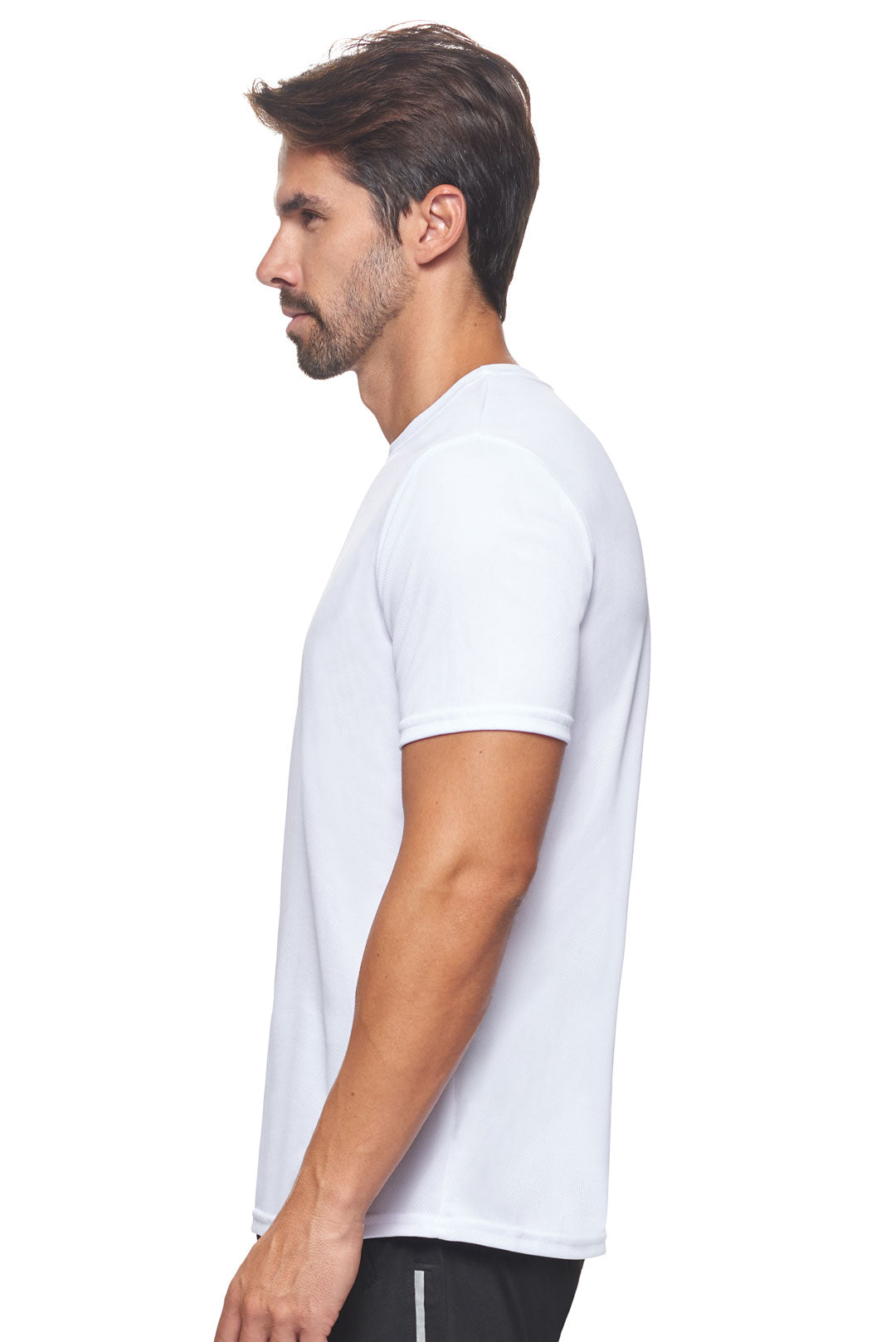 Expert Brand Wholesale Men's Oxymesh Tec Tee Performance Fitness Running Shirt in white image 2#white