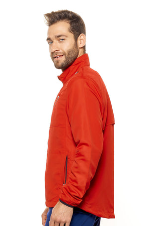 Expert Brand Wholesale Men's Water Resistant Run Away Jacket in red image 2#red