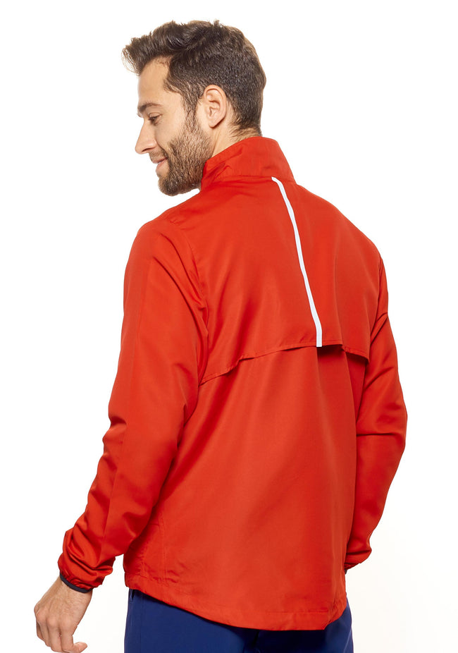Expert Brand Wholesale Men's Water Resistant Run Away Jacket in red image 3#red