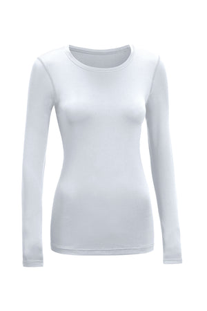 Expert Brand Wholesale women's Airstretch™ Long sleeve Base Layer in white#white