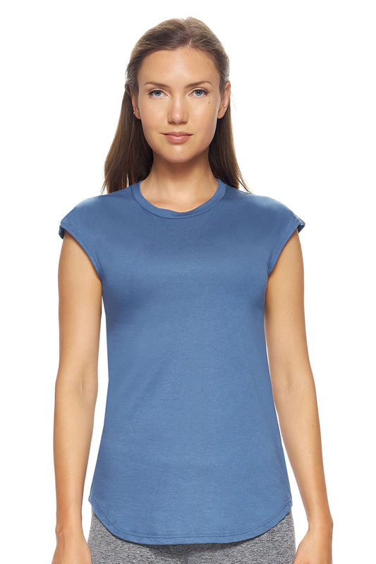 MC229🇺🇸🍃 MoCA™ Cap Sleeve Tee - Expert Brand image 2#stone-blue