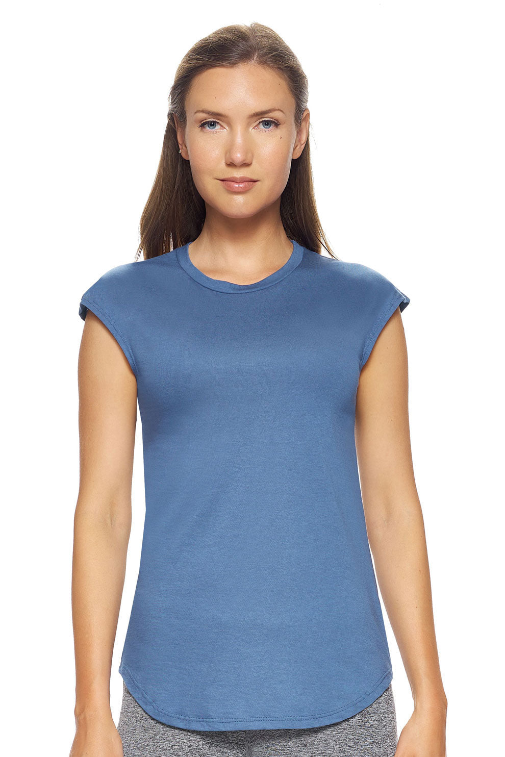 MC229🇺🇸🍃 MoCA™ Cap Sleeve Tee - Expert Brand image 2#stone-blue