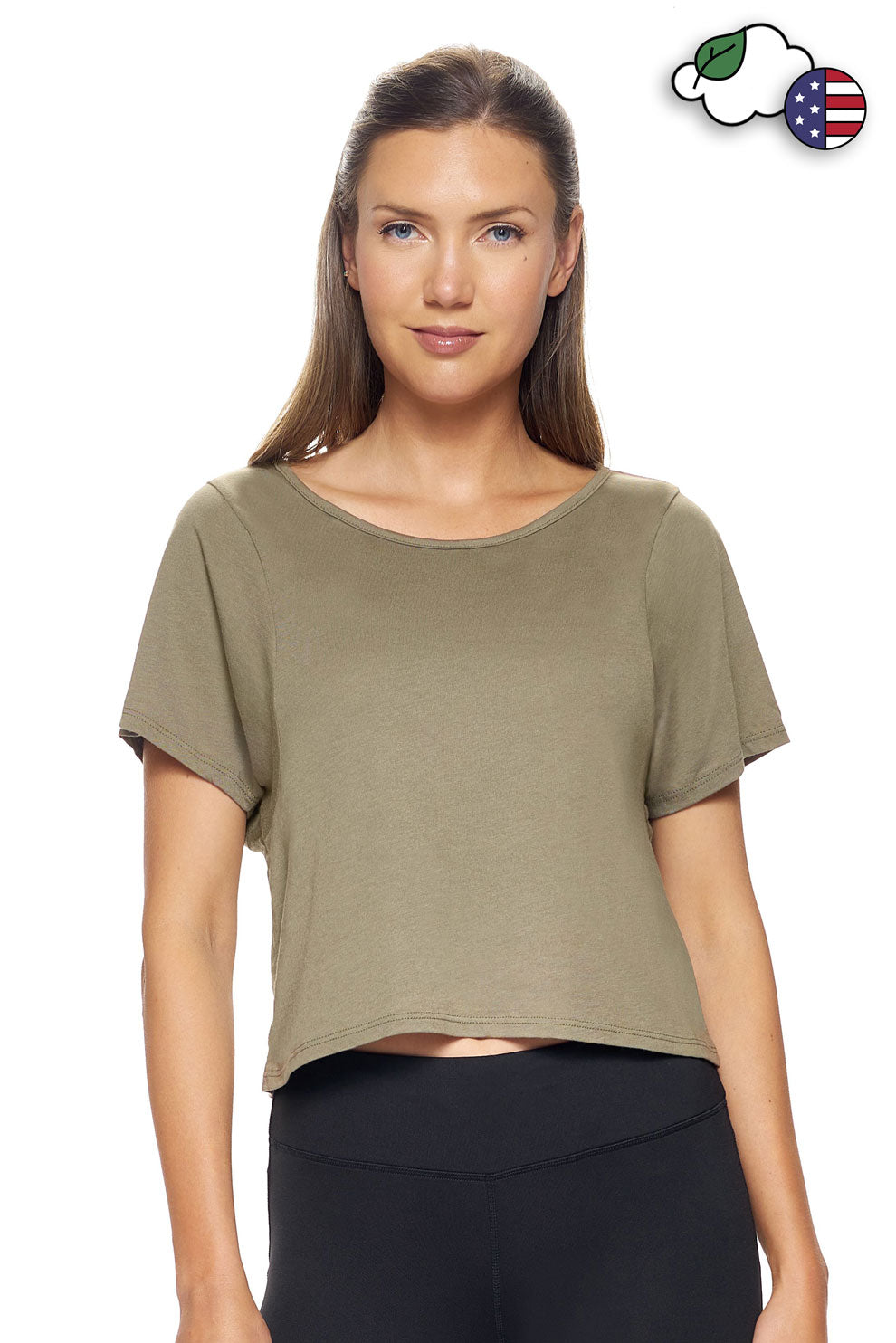 MC274🇺🇸🍃 MoCA™ Cropped Tee - Expert Brand#olive