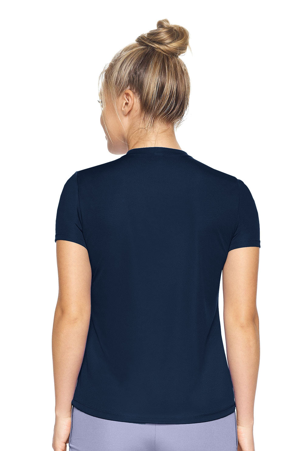 Expert Brand Wholesale Women's DriMax Crewneck Performance Tee Made in USA AI201 navy image 3#navy