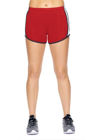 Expert Brand Wholesale Women's DriMax Go Active Shorts Made in USA AI1046 Red image 2#red