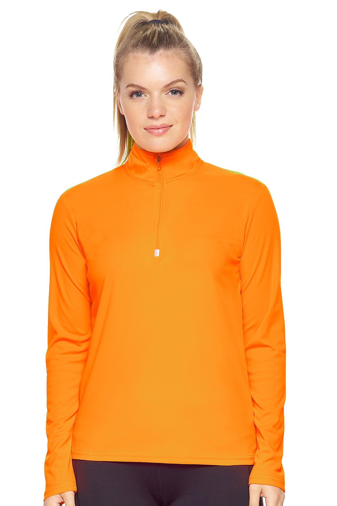 AI309 DriMax™ Quarter Zip - Expert Brand #SAFETY ORANGE