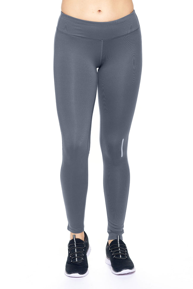 Expert Brand Wholesale Mid-Rise Full Length Leggings in Graphite#graphite