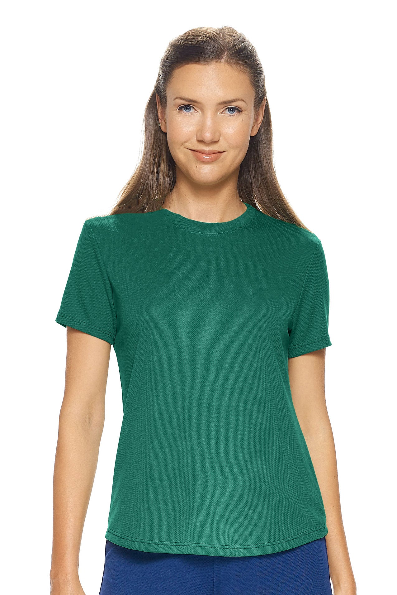 AJ201🇺🇸 Oxymesh™ Crewneck Tec Tee - Expert Brand #FOREST GREEN