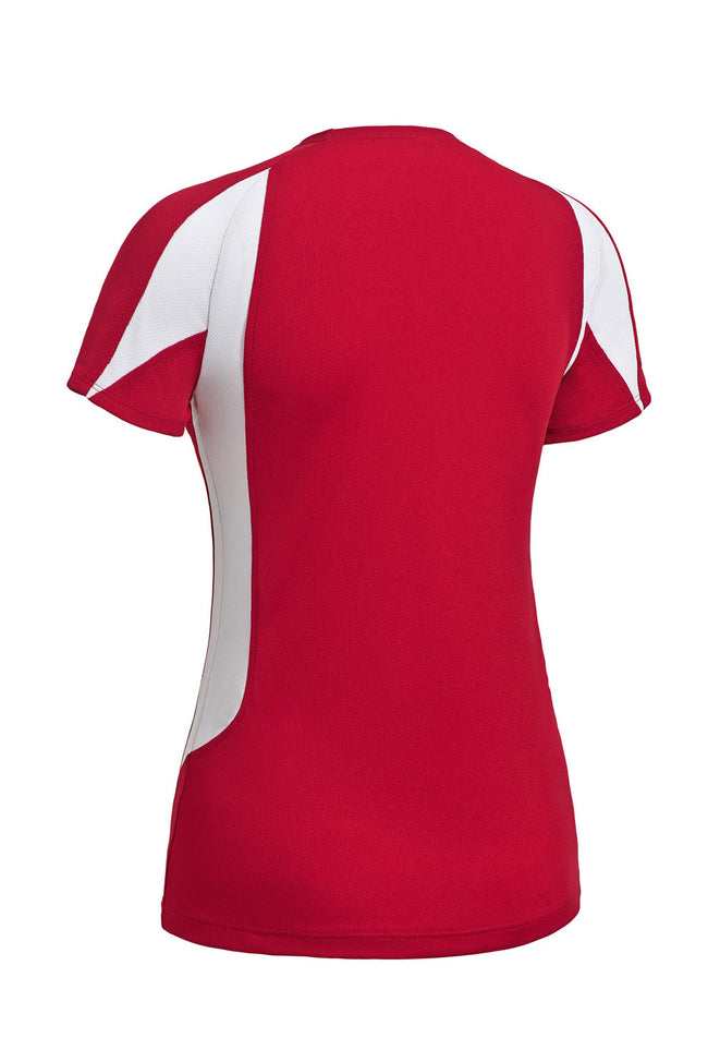 Expert Brand Wholesale Women's Oxymesh Crossroad Tee Performance Made in USA Red Image#true-red
