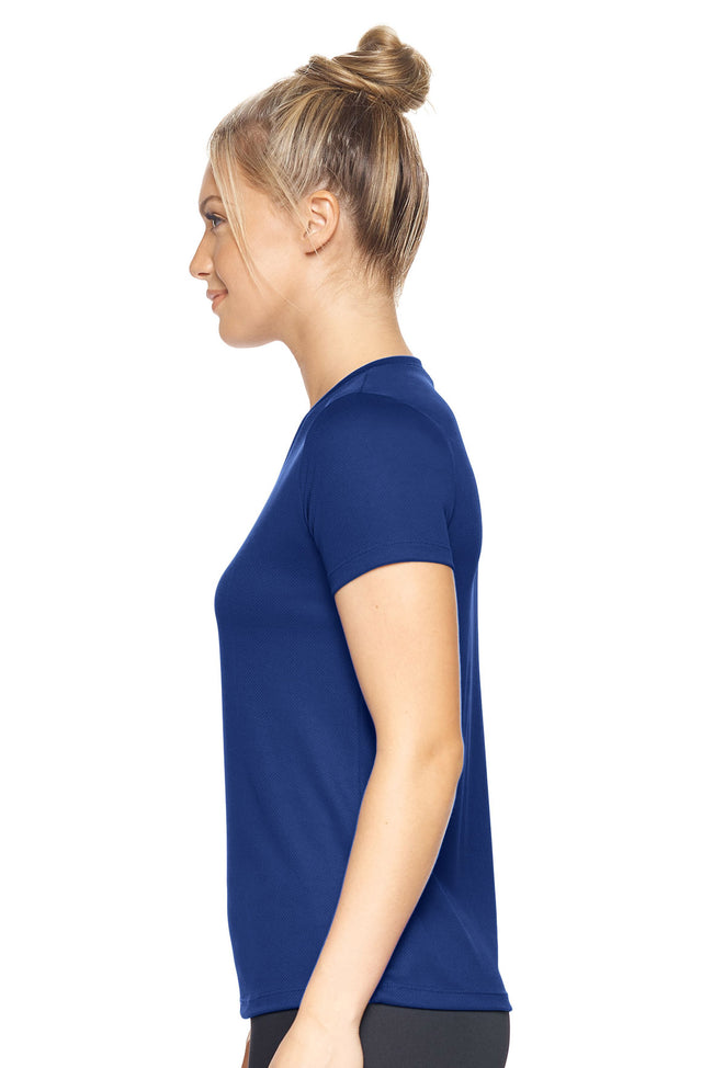 AJ202D🇺🇸 Oxymesh™ V-Neck Tec Tee - Expert Brand #NAVY