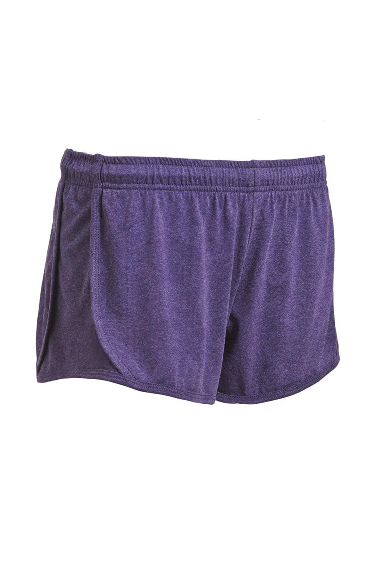 Expert Brand Wholesale Women's Performance Heather Shorts Made in USA AA1046 Dark Heather Red#dark-heather-purple