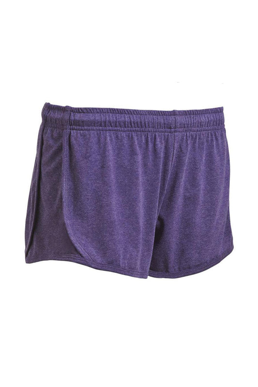 Expert Brand Wholesale Women's Performance Heather Shorts Made in USA AA1046 Dark Heather Red#dark-heather-purple