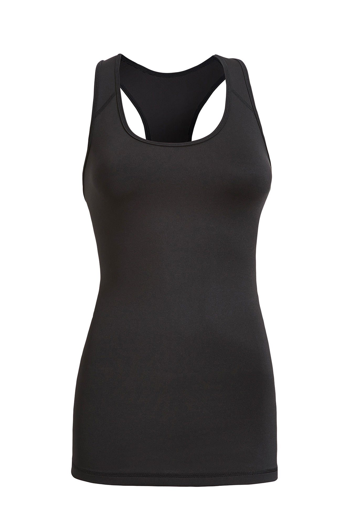 Expert Brand Wholesale Women's Racerback Eyelet Tank Airstretch Running Yoga in black#black