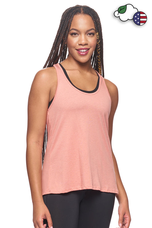 MC285🇺🇸🍃 MoCA™ Split-Dash Racerback Tank - Expert Brand#canyon-clay