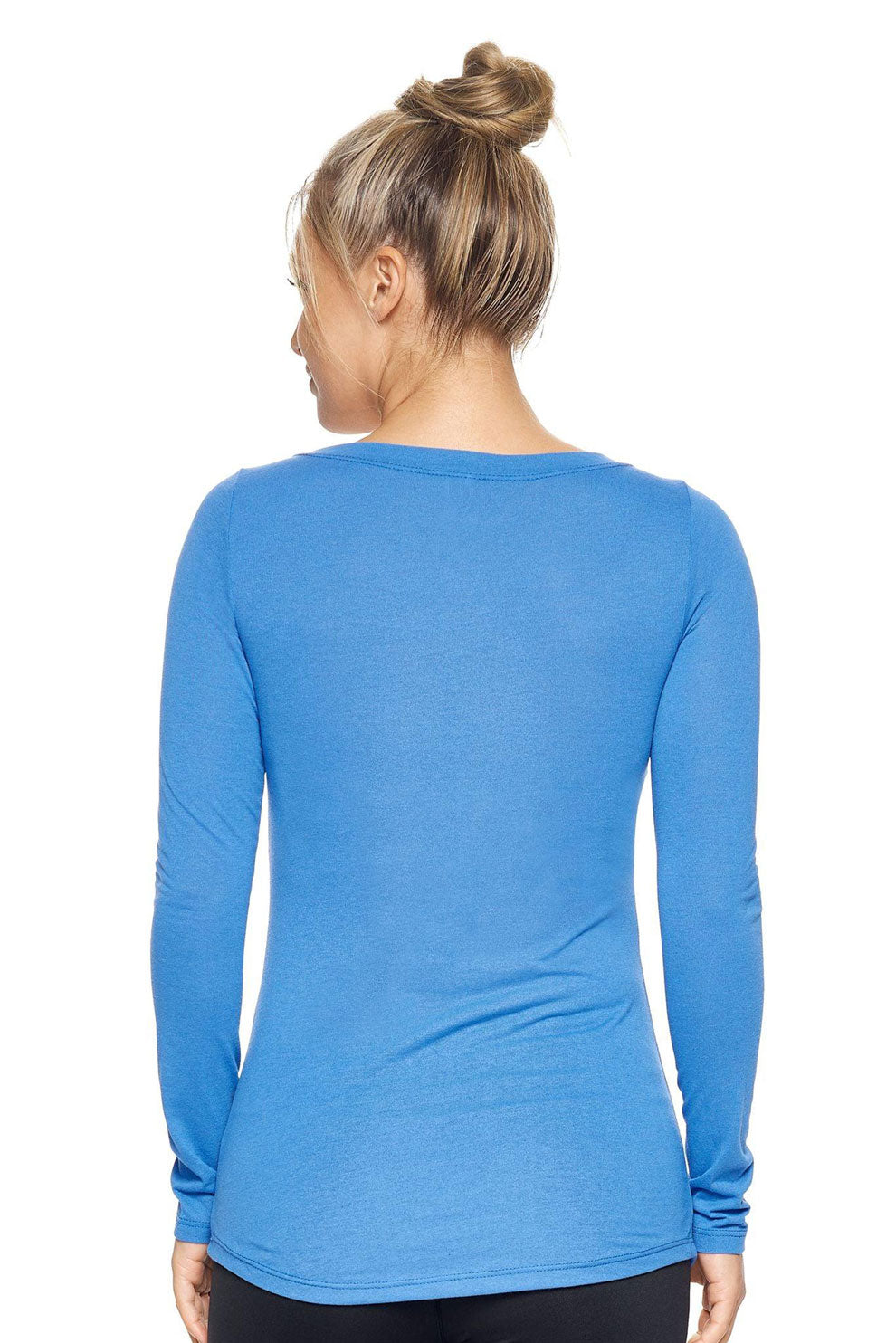 Expert Brand Wholesale Women's Tritec Scoop Neck Active Tee Made in USA Sky Blue image 3#sky-blue