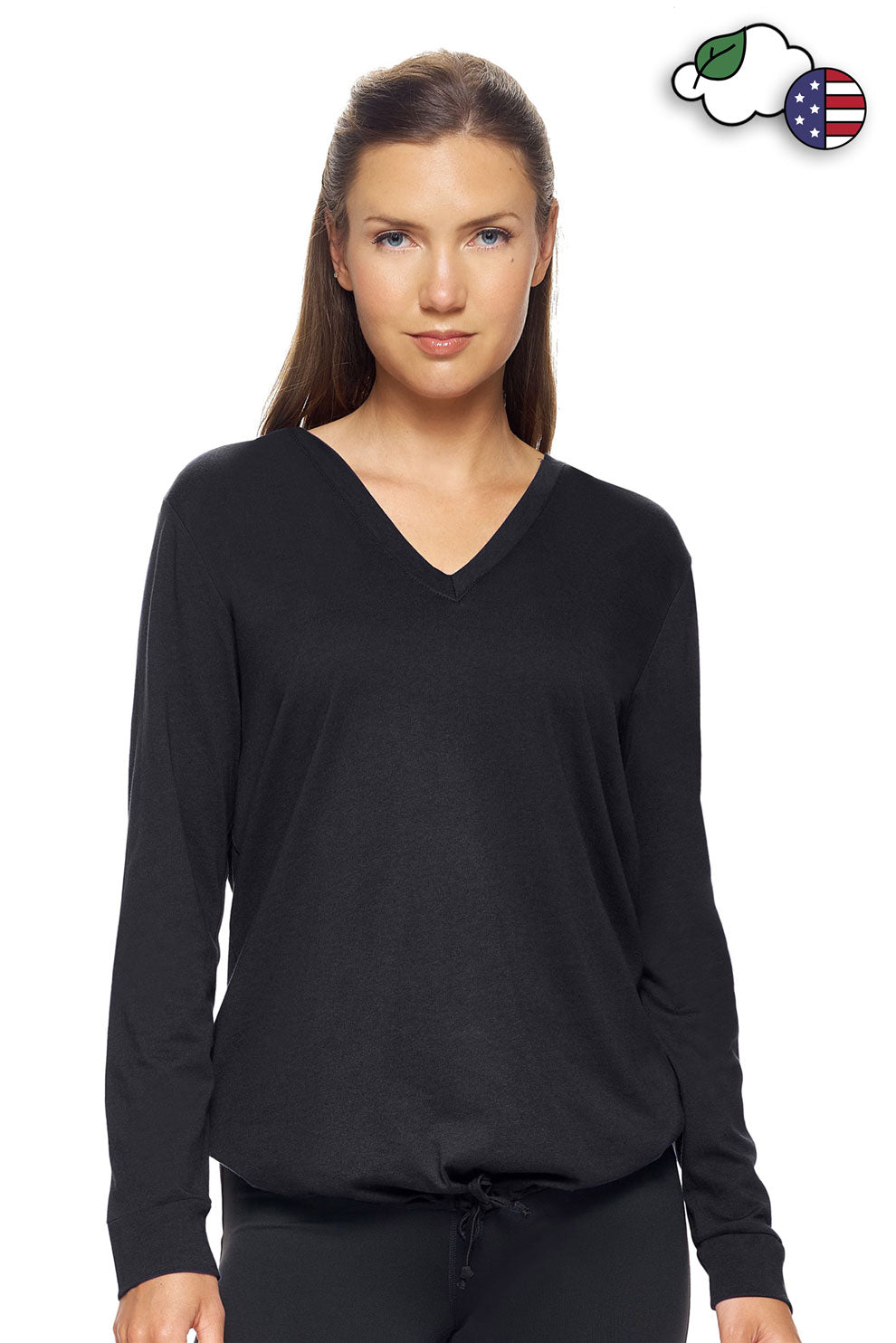 MC317🇺🇸🍃 MoCA™ V-Neck Hoodie - Expert Brand#black