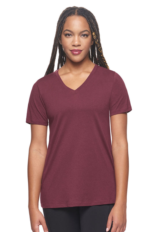 MC204🇺🇸🍃 MoCA™ V-Neck Tee - Expert Brand#maroon