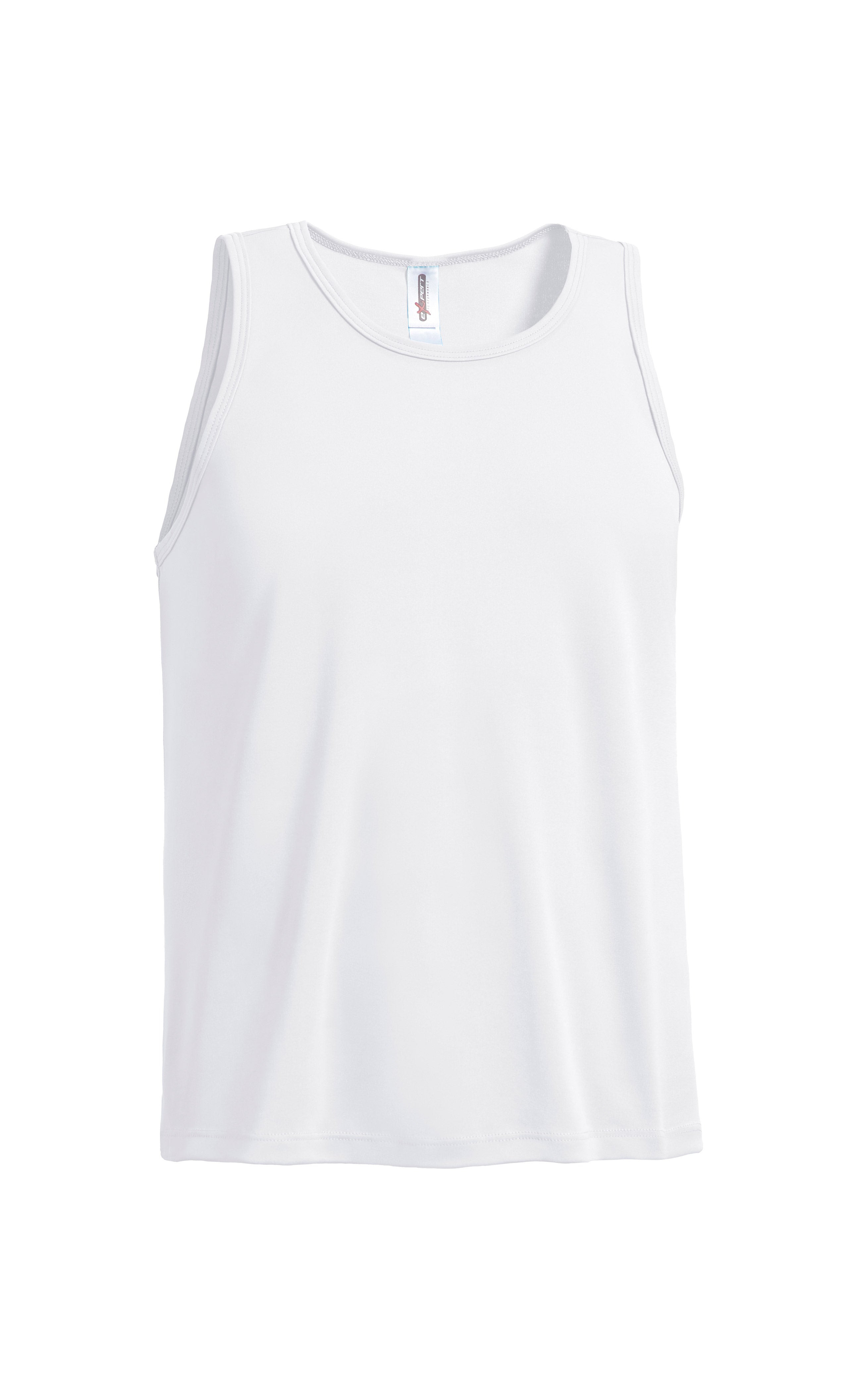 Expert Brand Wholesale Men's DriMax Tech Tank Made in USA white #white