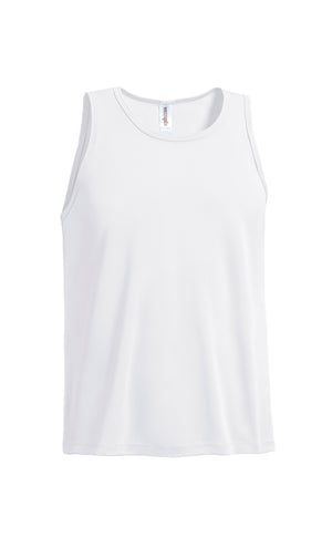 Expert Brand Wholesale Men's pk maX™ Workout Sleeveless Mesh Tech white#white