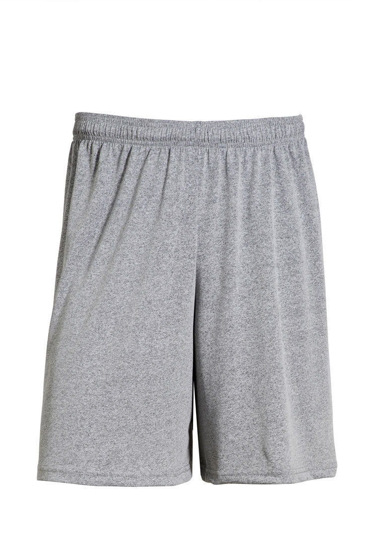 Expert Brand Wholesale Men's Heather Natural Feel Jersey Training Shorts heather gray#heather-gray