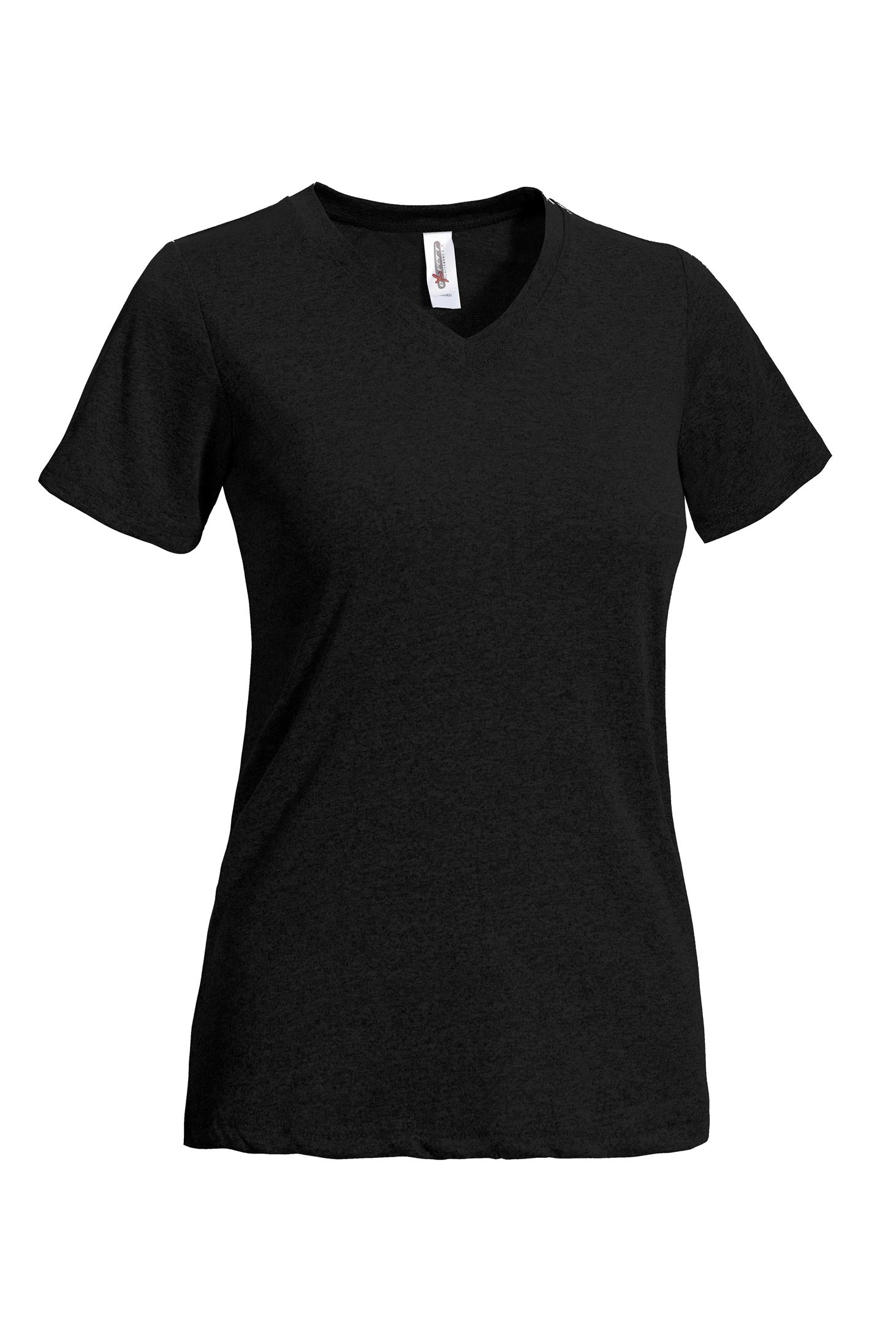 Natural Feel Jersey V-Neck in black # black