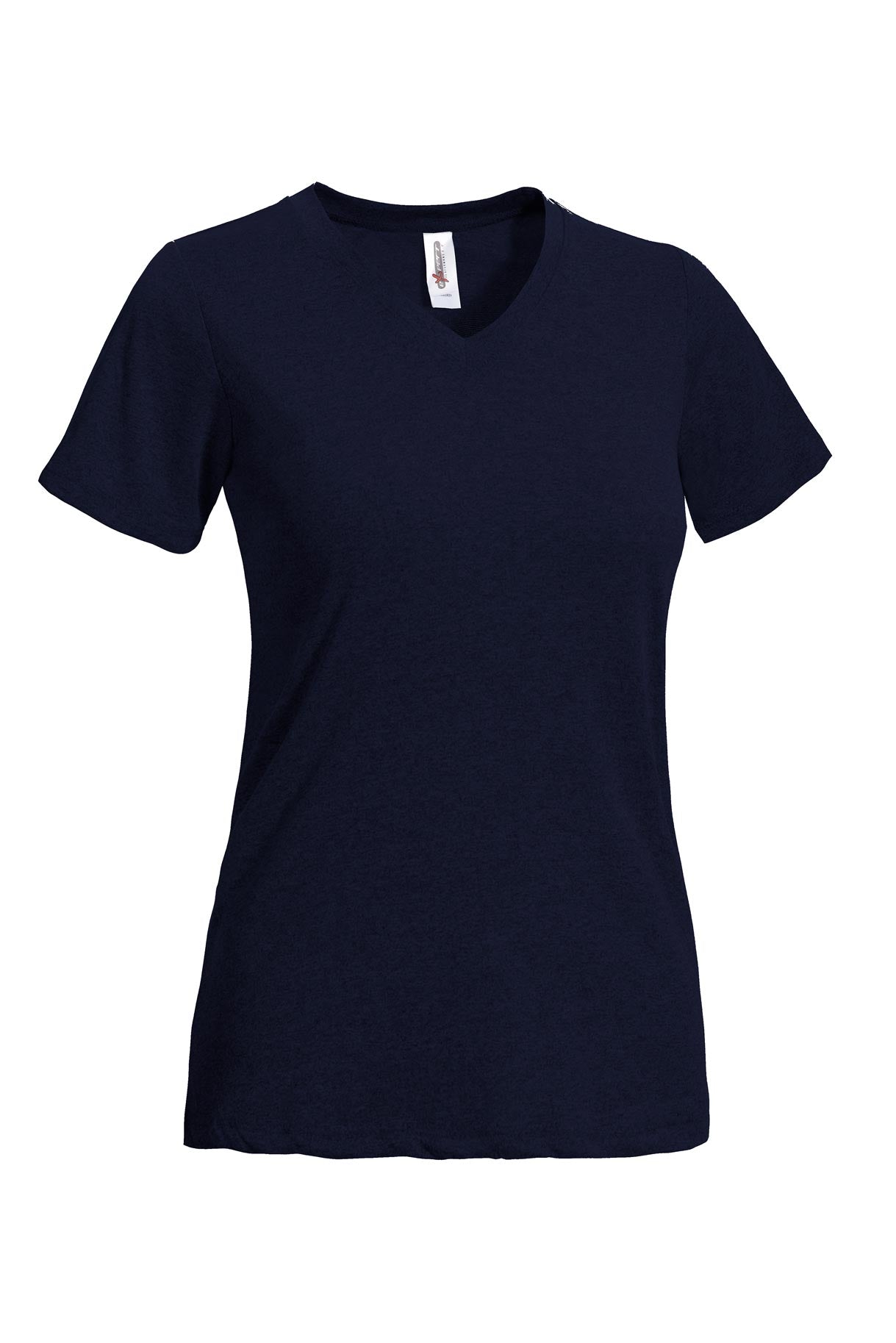 Natural Feel Jersey V-Neck in navy #navy