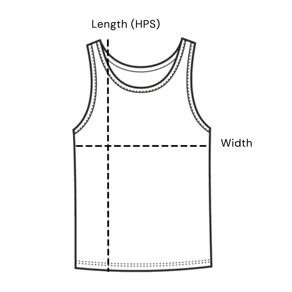 Size chart for DriMax™ Endurance Tank