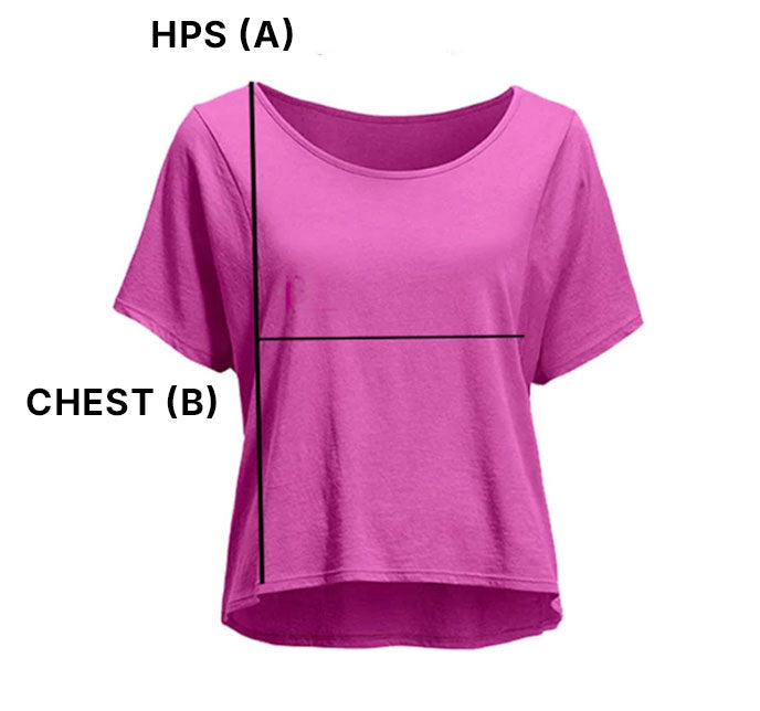 Size chart for MoCA™ Cropped Tee