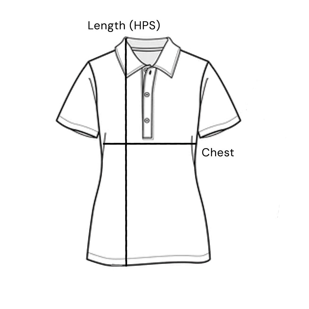 Size chart for Oxymesh™ City Polo