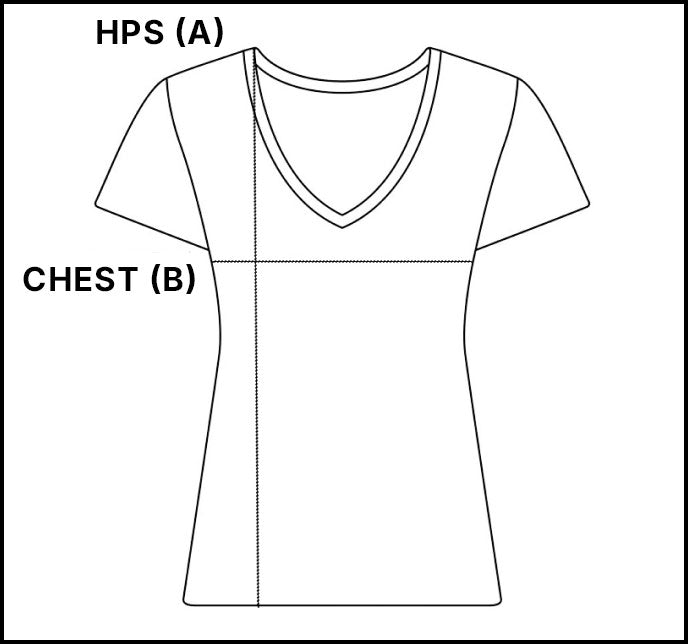 Size chart for Heather Active Tee