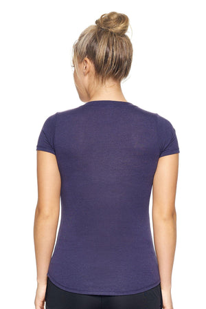Women's Indigo TriTec™ Deep V-Neck Tee Image 3#indigo