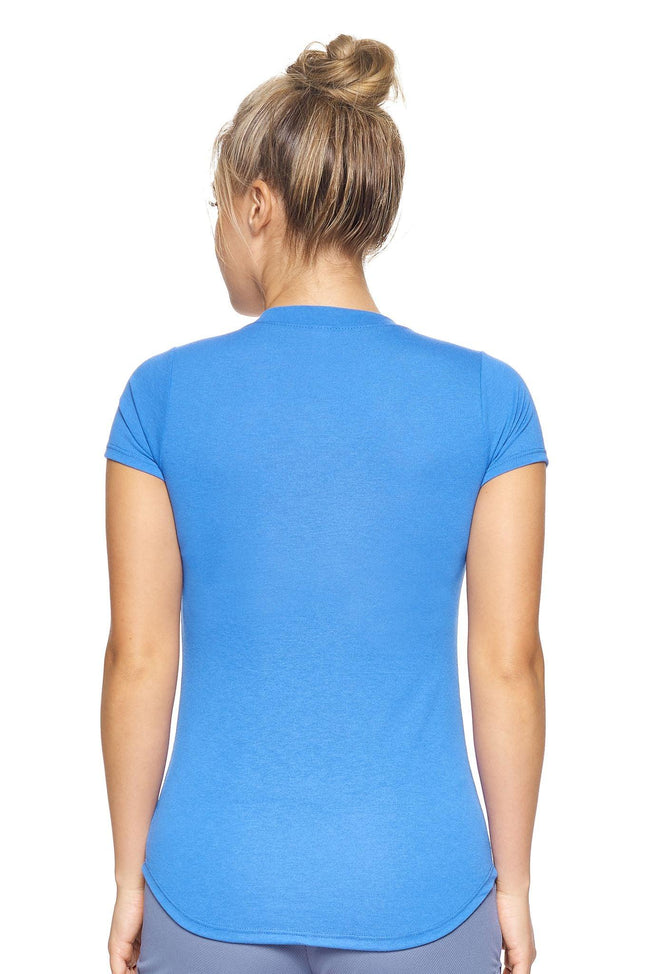 Women's Royal Blue TriTec™ Deep V-Neck Tee Image 3#royal-blue