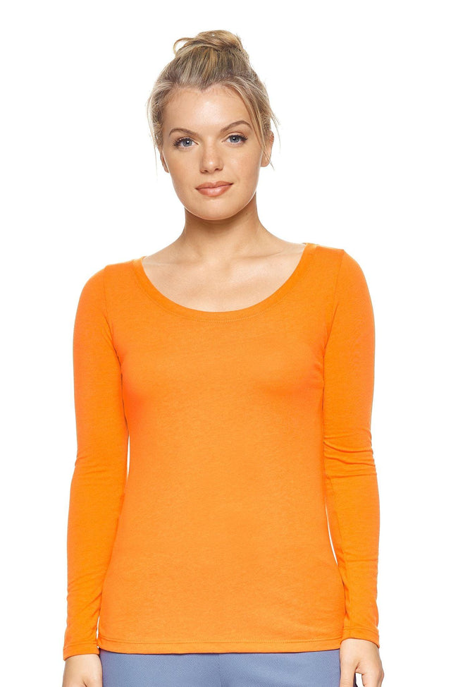 AB361🇺🇸 TriTec™ Long Sleeve Scoop Neck - Expert Brand#true-orange